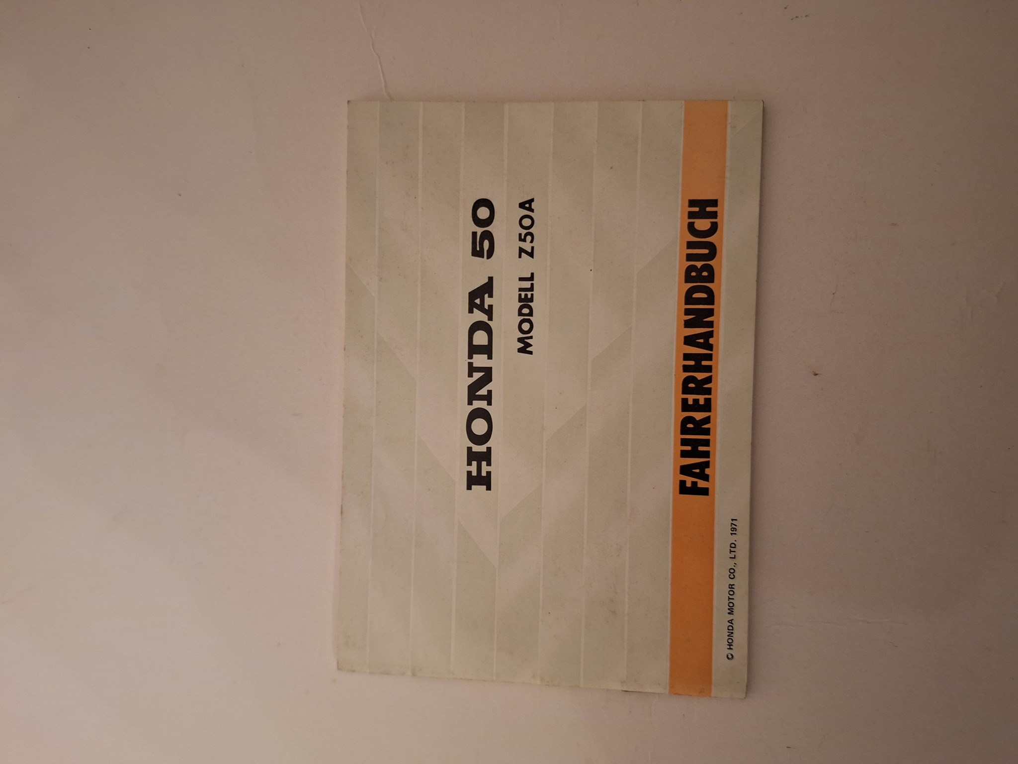 Picture of Fahrerhandbuch  Honda  Z50A